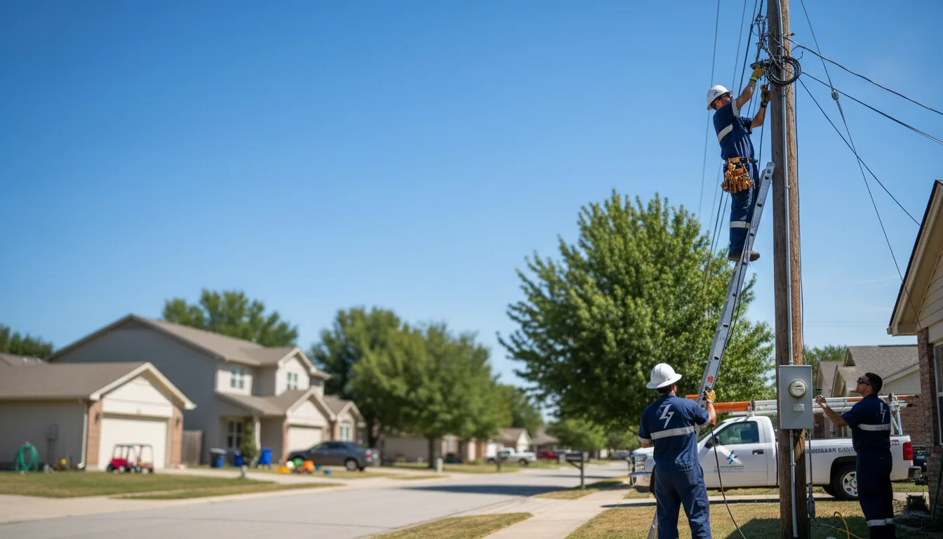 Residential electrician providing installation services in Orangeville, IL